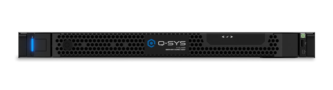 Q-SYSサーバーCore X20rの正面画像