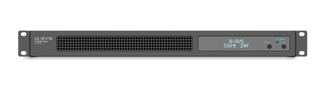 Q-SYS Core 24f の正面画像