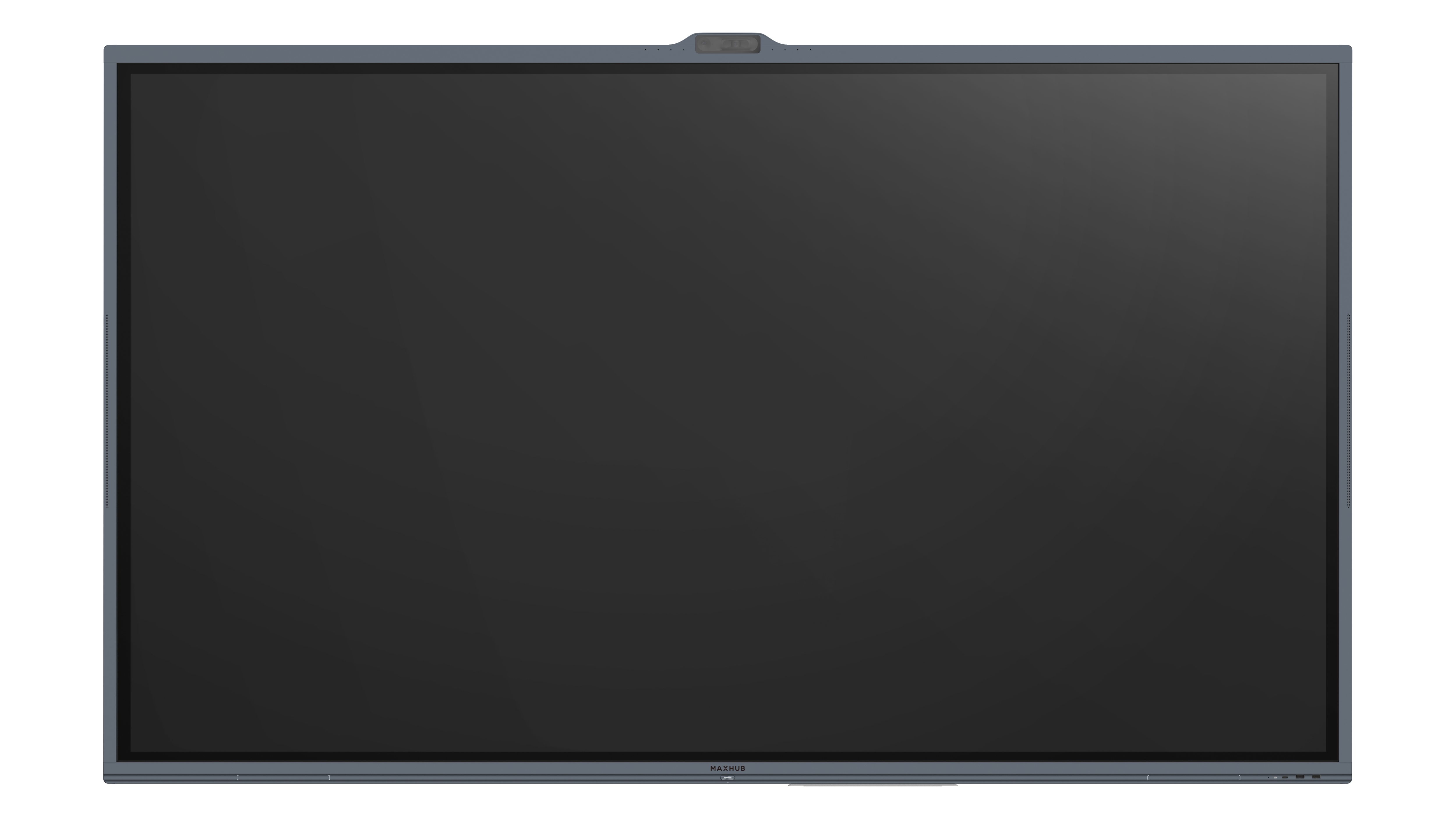 ブランクのMAXHUB IFP設備用ディスプレイの正面図
