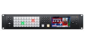 Blackmagic Design の ATEM スイッチャーの正面画像