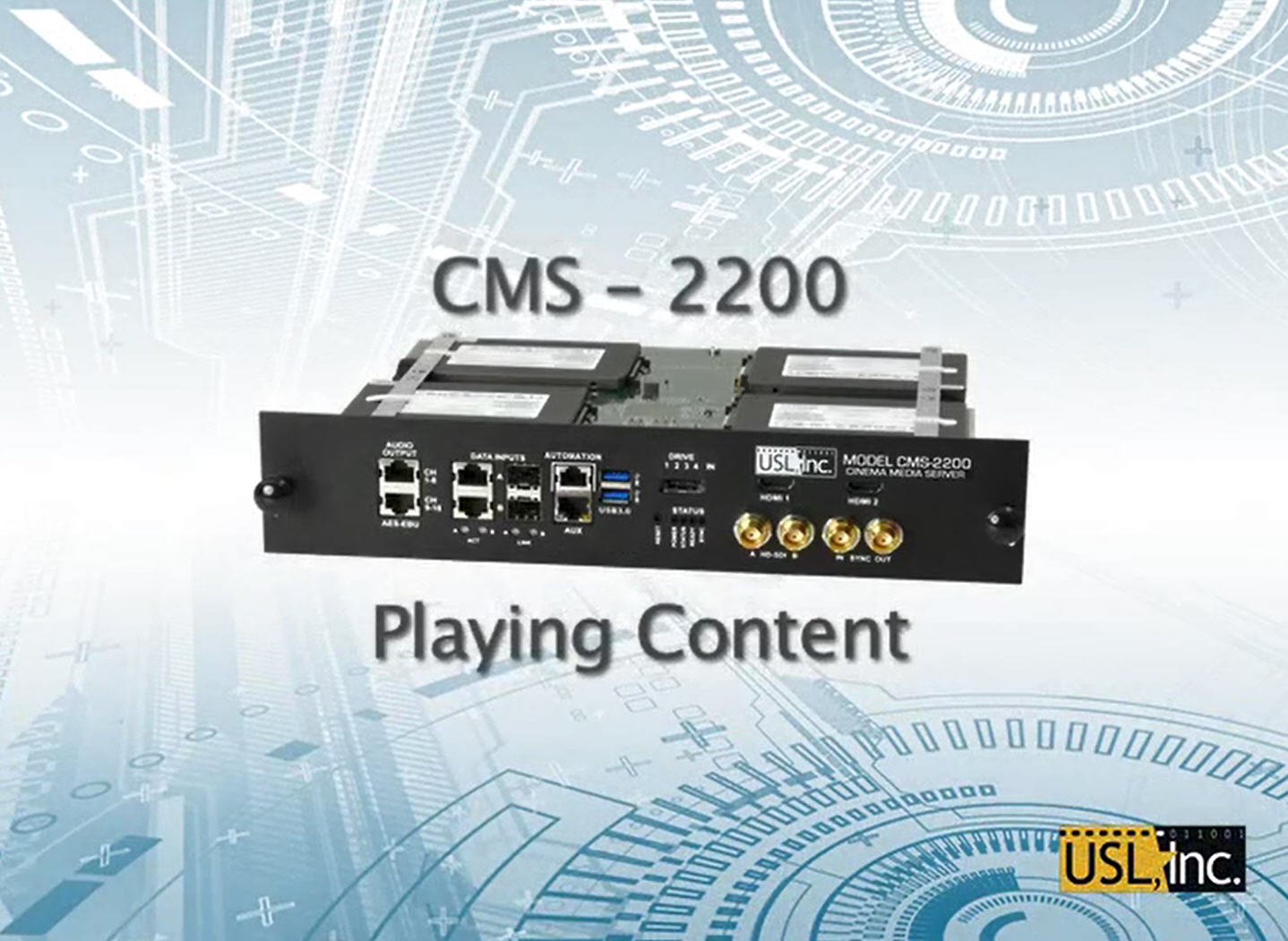 Video thumbnail for CMS-2200 Playing Content