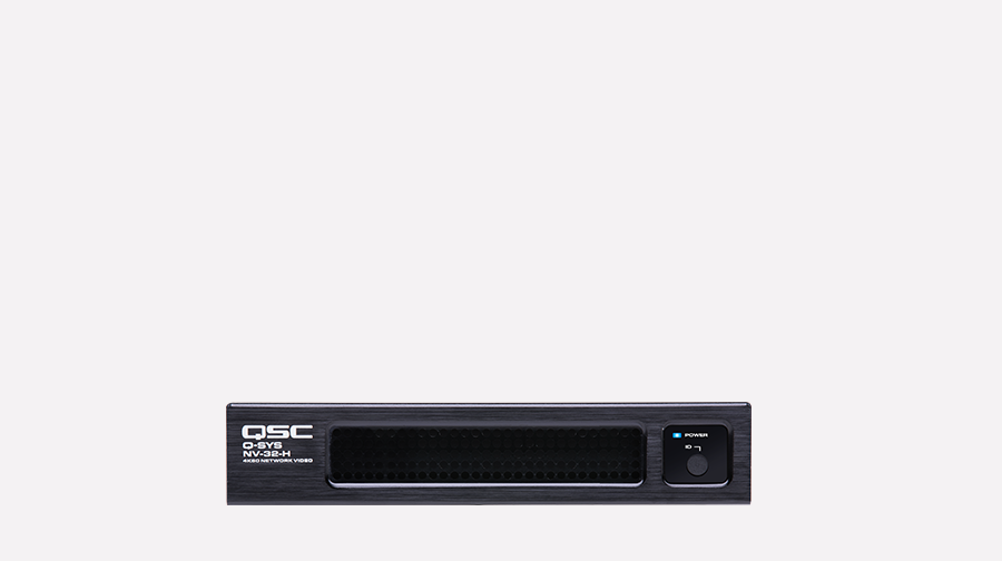 Q-SYS NV-32-Hの正面図