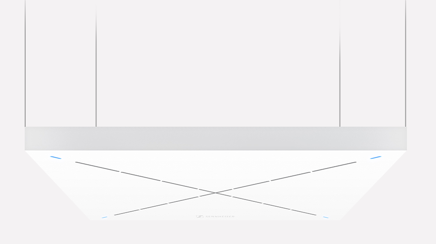 Sennheiserシーリングマイクロホンの外観