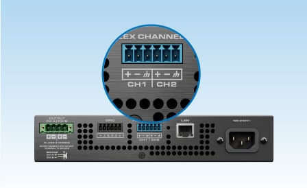 Q-SYSハードウェア背面イメージ