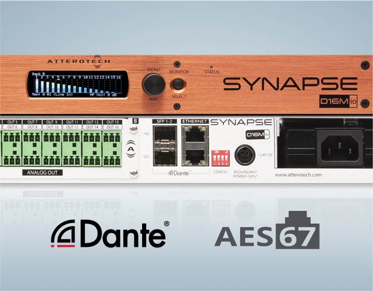 前面 Synapse D16Mio を背面 Synapse D16Mio 上に配置