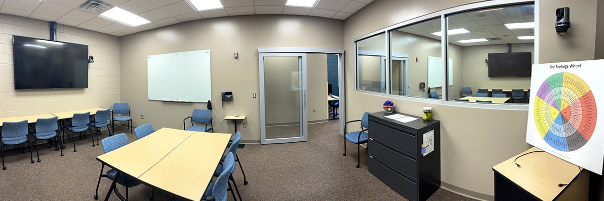 A learning space inside Northcentral Technical College