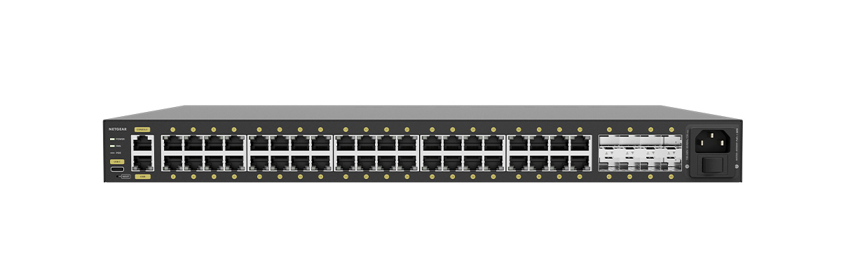Q-SYS NS40-960+ ネットワークスイッチ （背面）