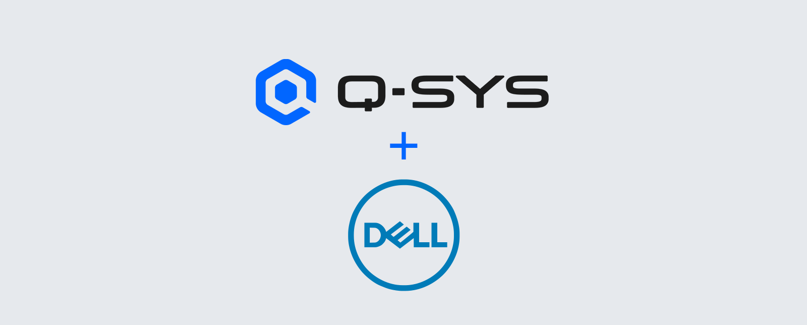 Q-SYSとDellのロゴ