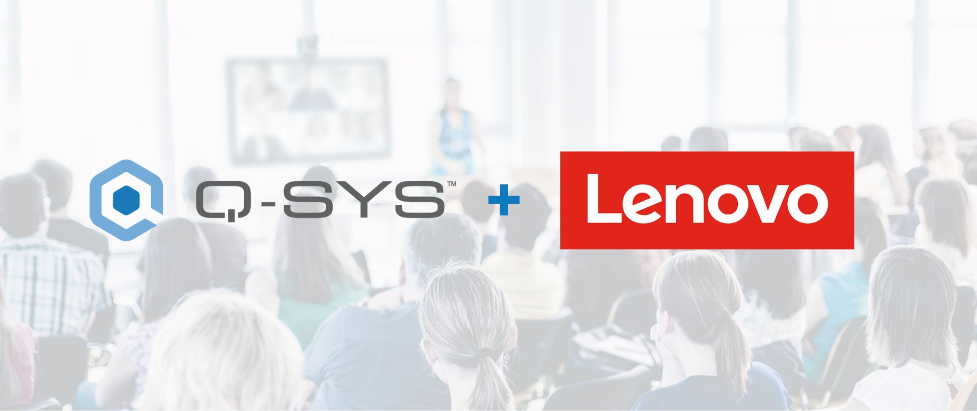 Q-SYSとLenovoのロゴ