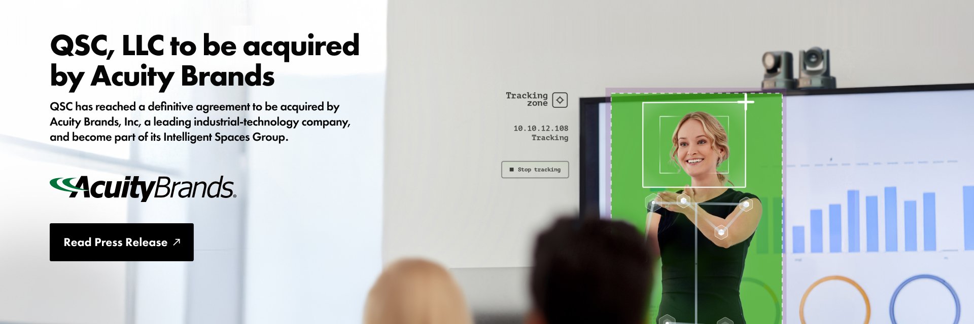 バナーテキスト： QSC, LLCがAcuity Brandsと買収契約を締結、プレスリリースを読む