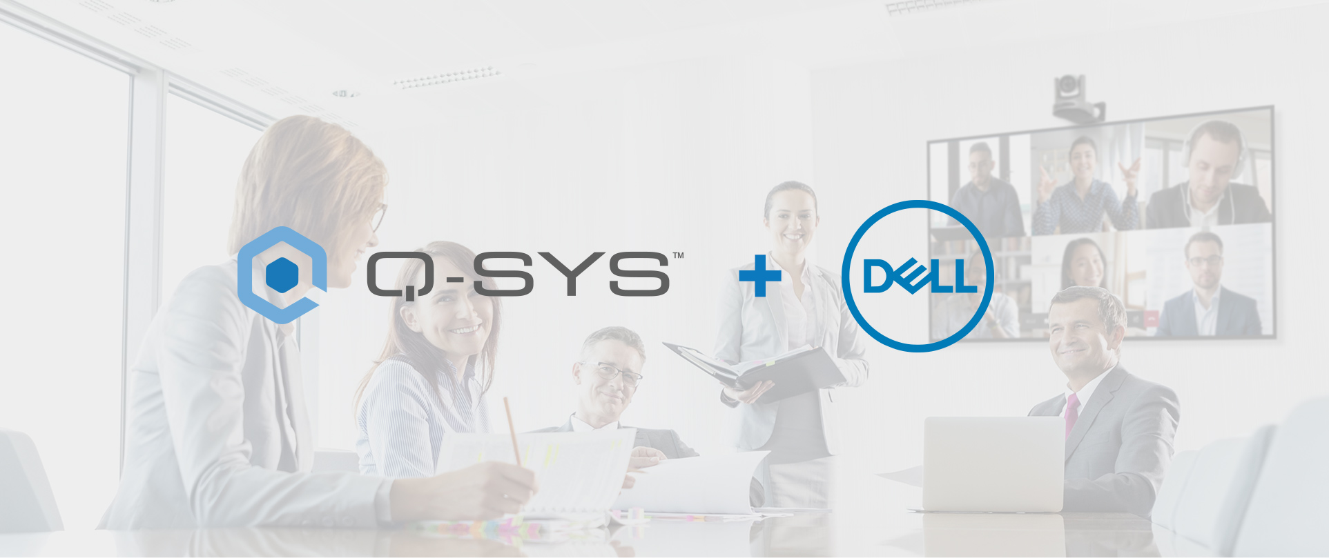 Q-SYSとDellのロゴ